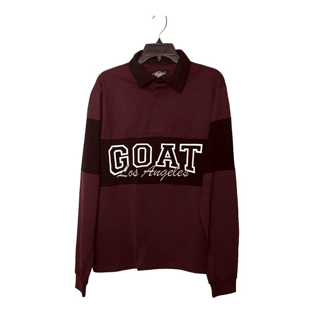 Men Eighty Eight Purple/Black Pull Over Goat Los Angeles  Shirt Sz S